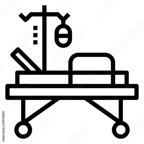 Hospital Bed Vector 