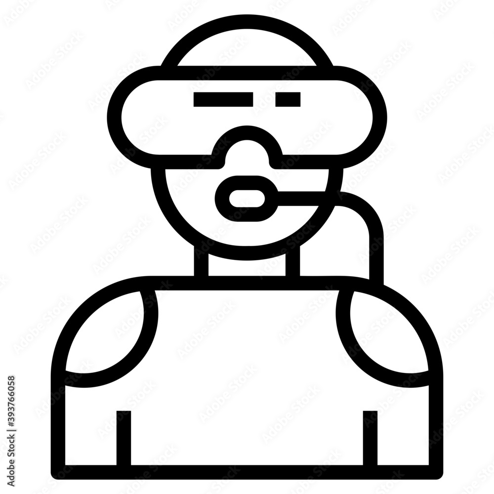 Rescuer Avatar Vector 