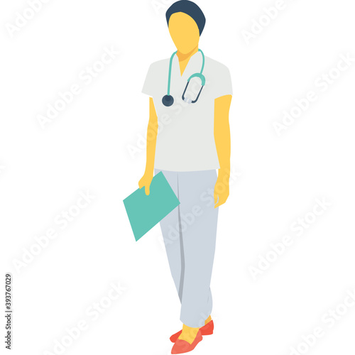 
Nurse Color Vector Icon
