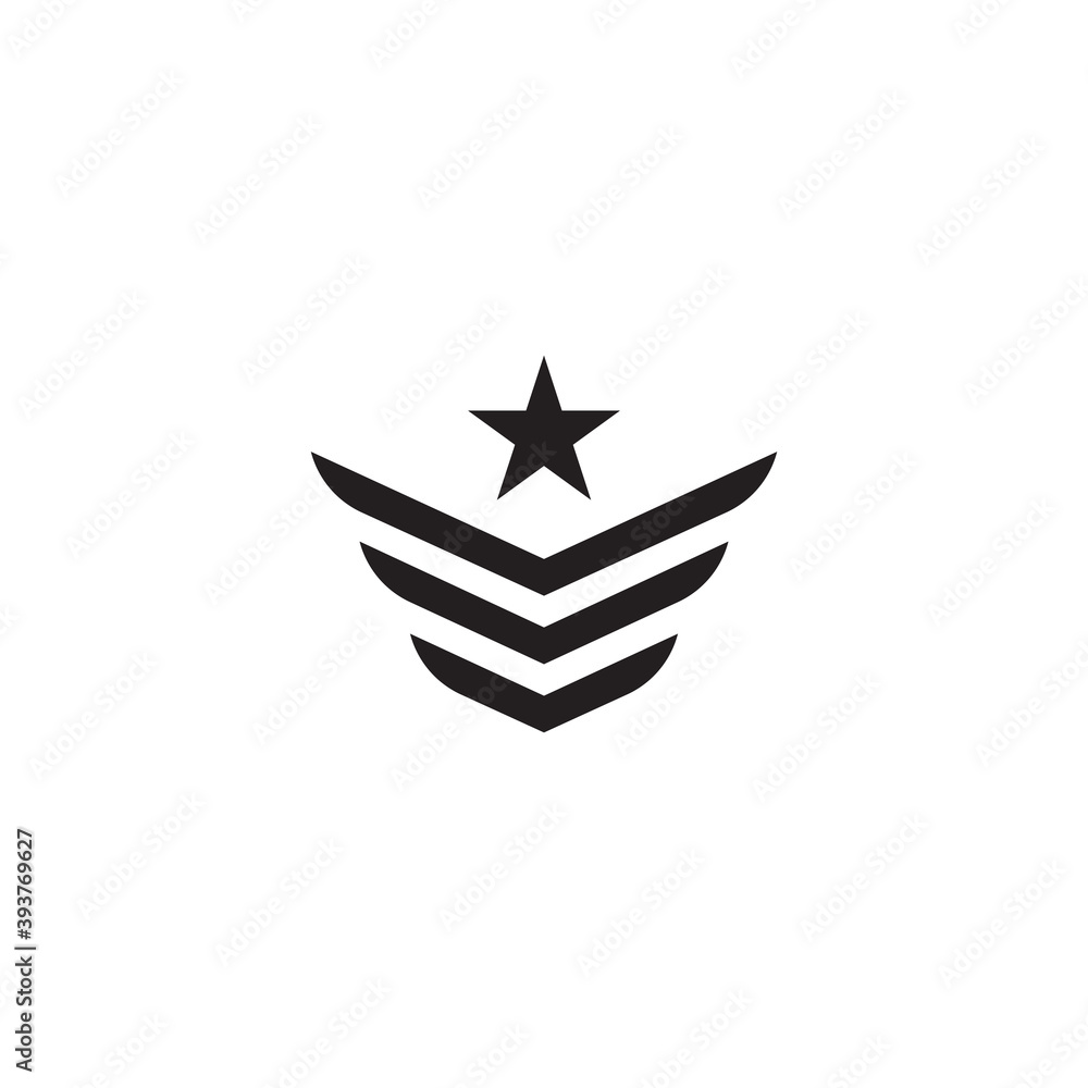 Military Wave Logo Template vector symbol Military Wave Logo Template vector symbol