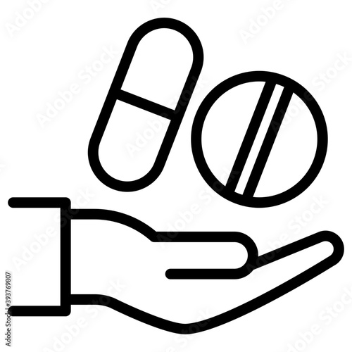 Pills line Vector