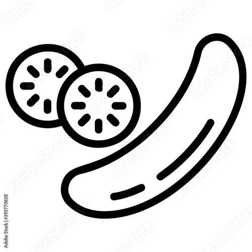 Cucumber Vegetable Vector  