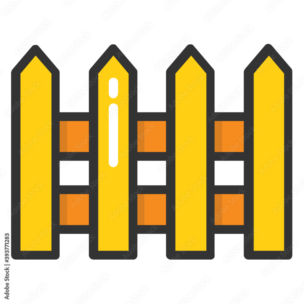 Obraz premium Fence Vector Icon 