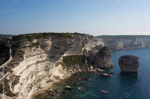 Cliffs on the Coast of Corsica France near the Town of Bonifacio