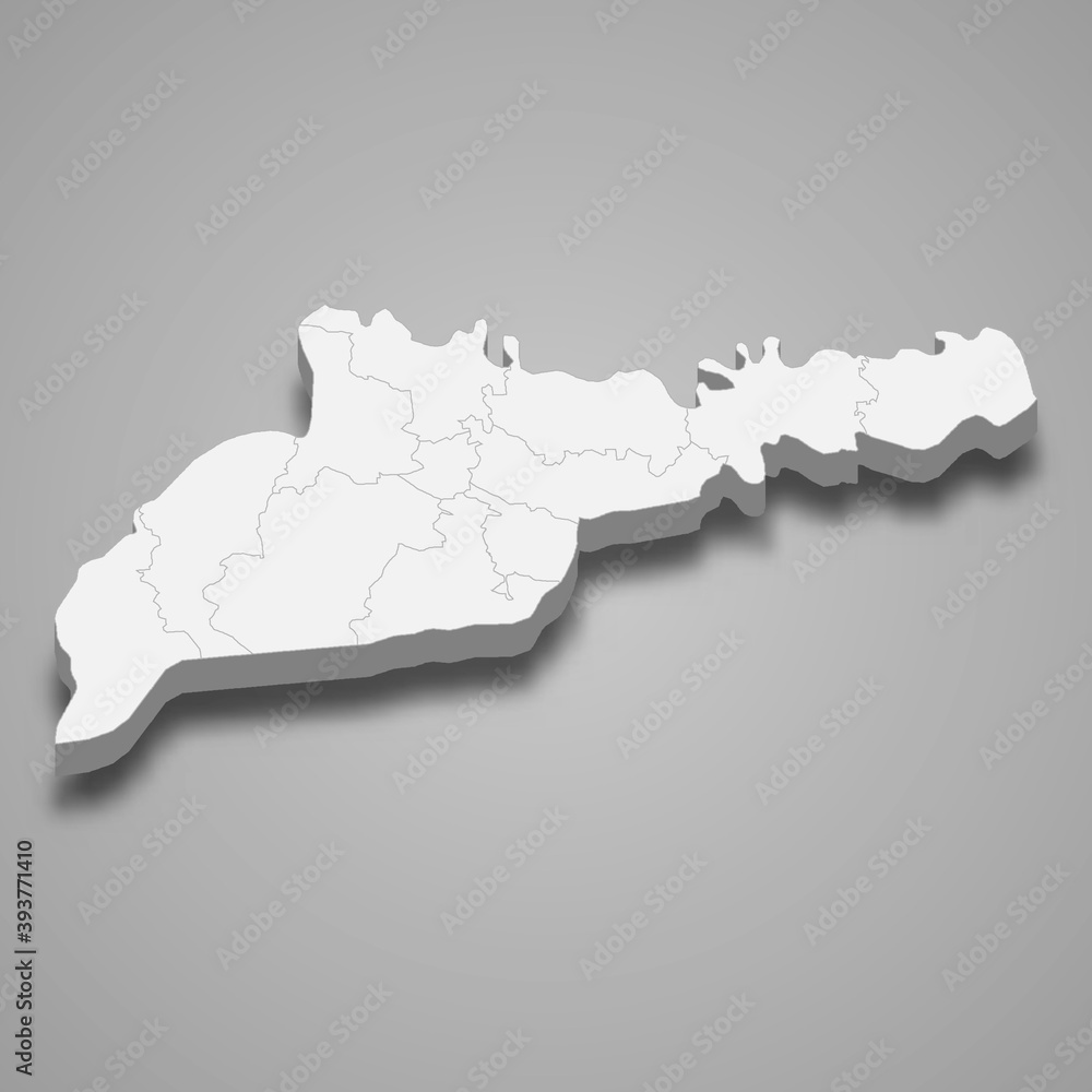 3d isometric map of Chernivtsi oblast is a region of Ukraine 3d isometric map of Chernivtsi oblast is a region of Ukraine