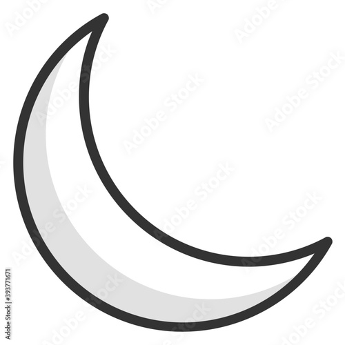 
Sickle Moon Vector Icon
