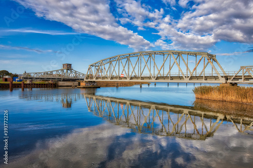 historische Eisenbahnbrücke Meiningen Brücke Darß Zingst photo