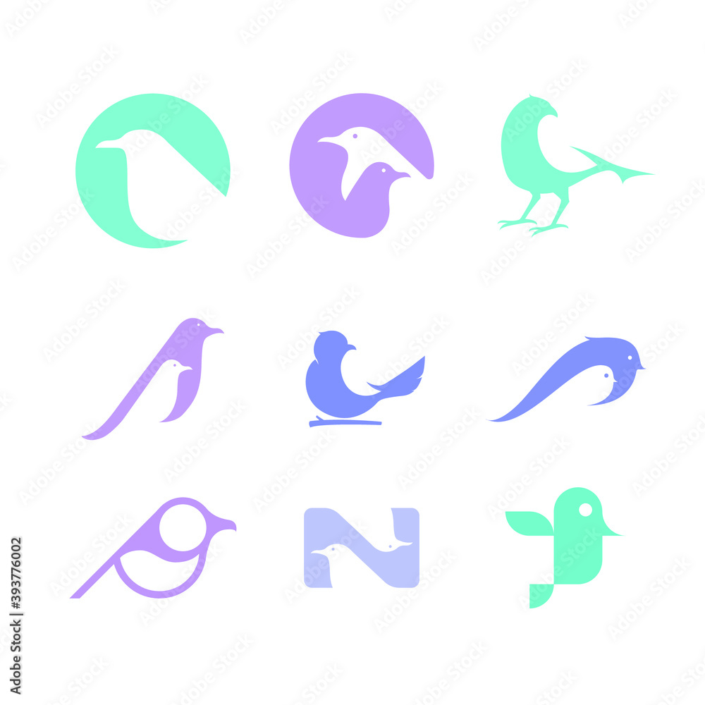Bird logo icon symbol design Bird logo icon symbol design
