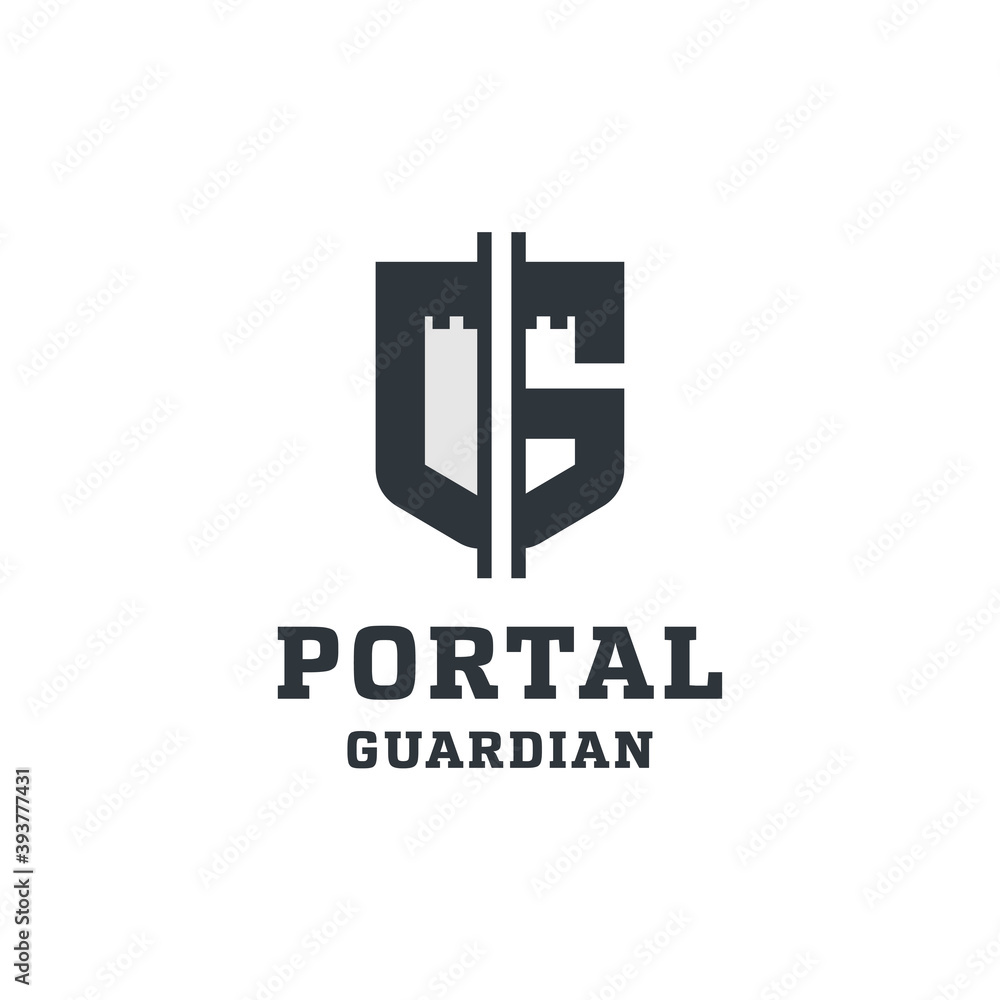 portal guardian logo design template
