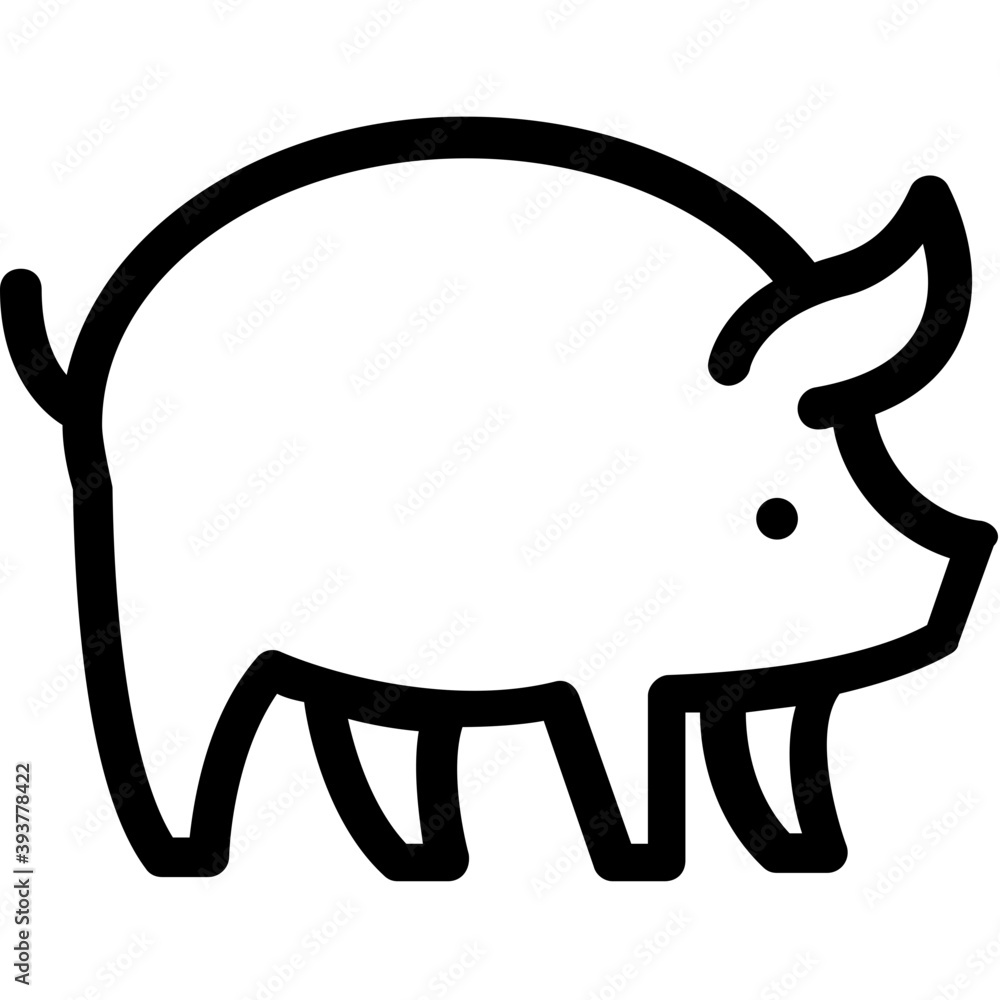 Pig Vector Icon
Pig Vector Icon