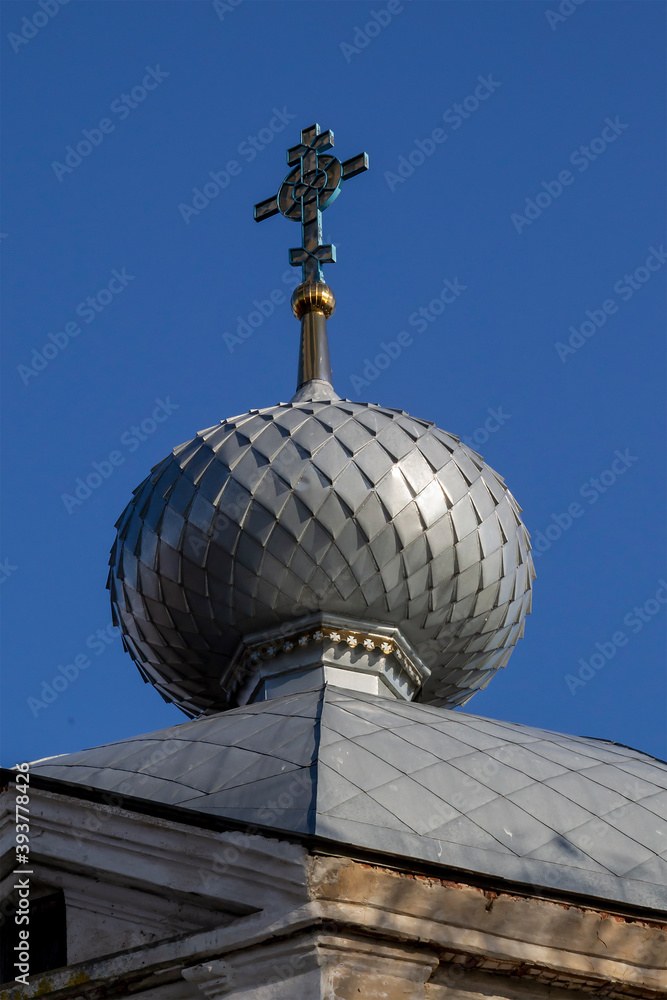 Obraz premium onion dome of the village Church