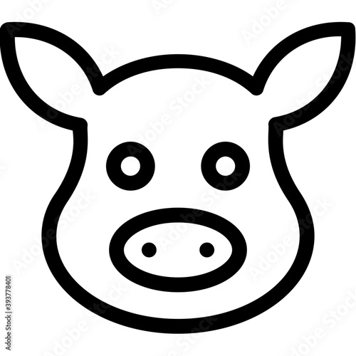 
Pig Vector Icon
