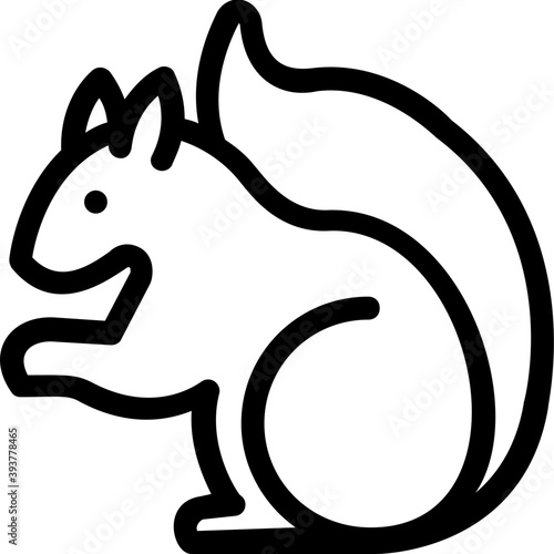 
Squirrel Vector Icon
