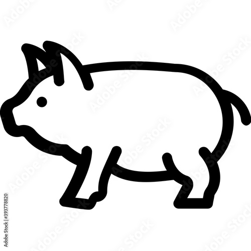 
Pig Vector Icon
