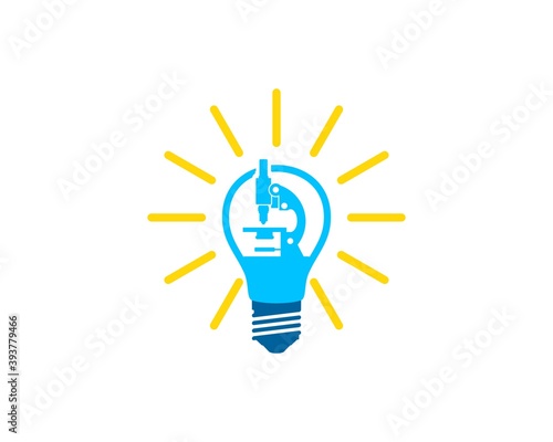 Shinning electrical bulb with microscope inside