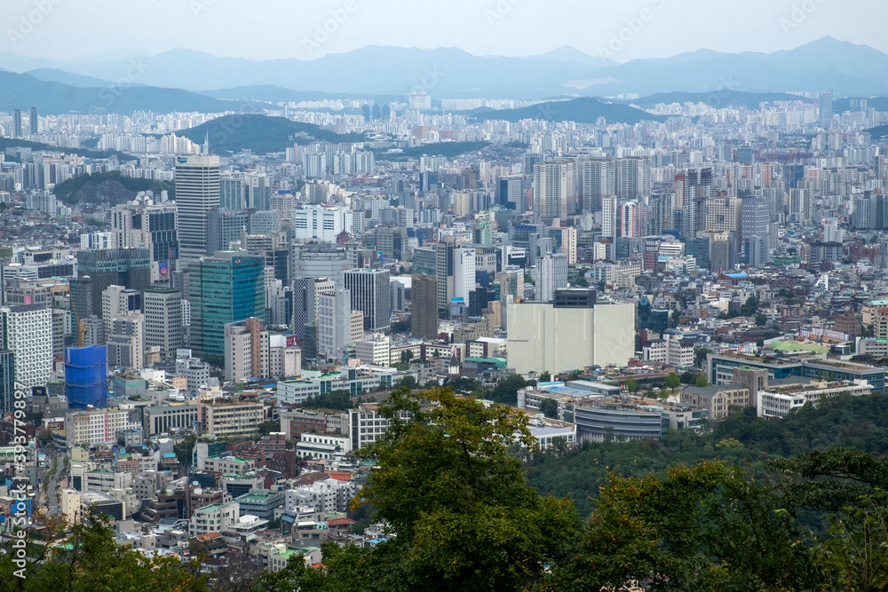 view of the seoul city