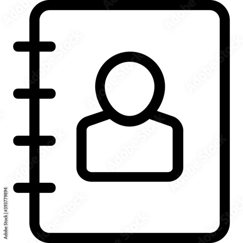 
Contact Book Vector Icon 
