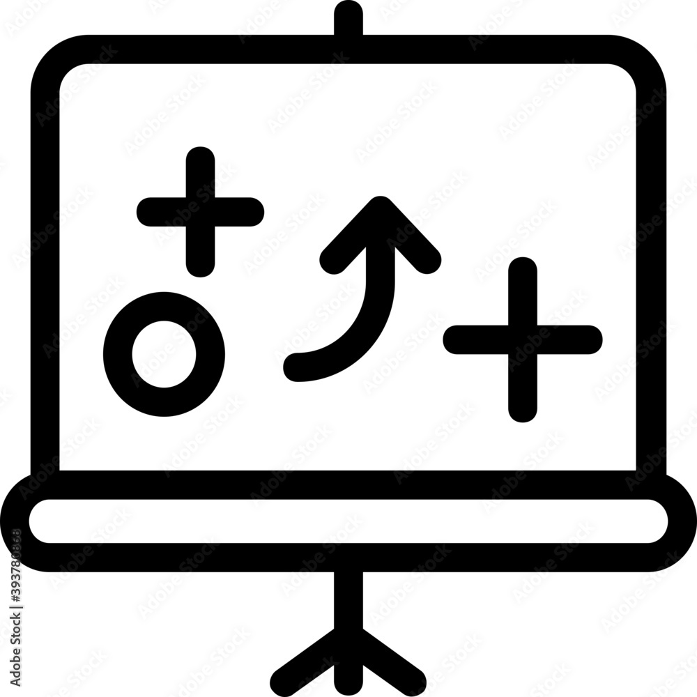 Fototapeta premium Tic Tac Toe Vector Icon 
