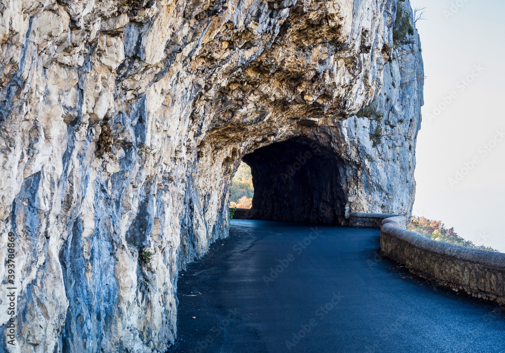 Landscape of Vercors in France - view of Combe Laval, Col del la Machine