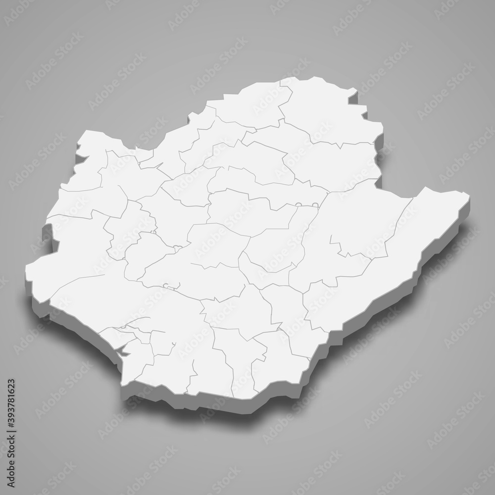 3d isometric map of Tainan City is a region of Taiwan 3d isometric map of Tainan City is a region of Taiwan