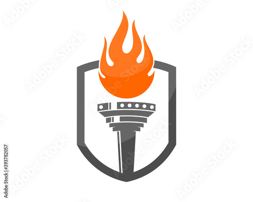 Torch in the shield protection