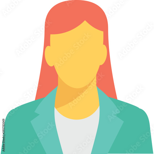 
Secretary Colored Vector Icon
