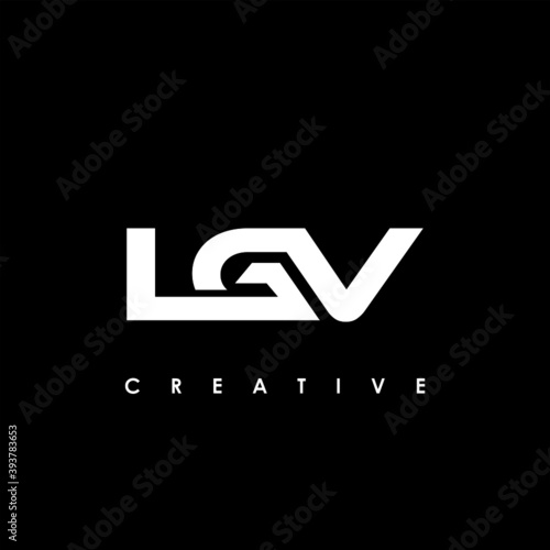 LGV Letter Initial Logo Design Template Vector Illustration 