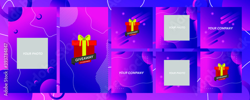 instastory instapost give away template