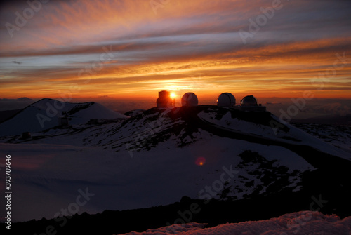 Mauna Kea Observatories Sunrise