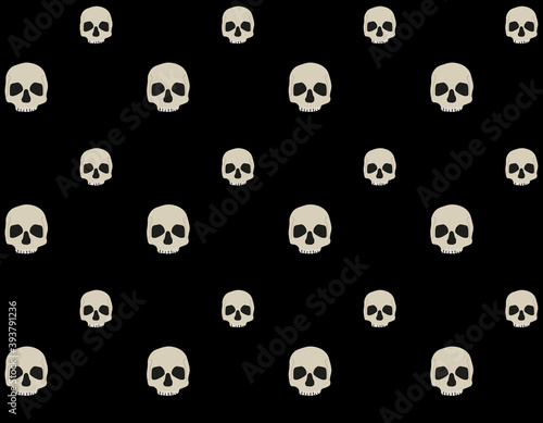 pattern background, various human skull