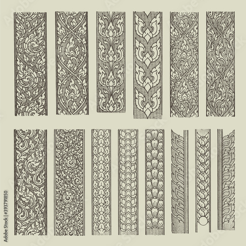 Thai Traditional Pattern Set 4