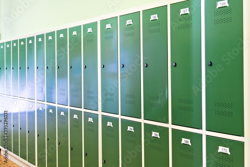 School green lockers.