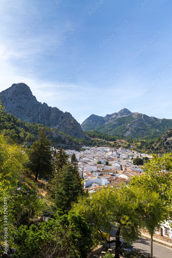 Grazalema in the Sierra de Grazalema, one of the famous white towns of Andalusia, Spain. Grazalema in the Sierra de Grazalema, one of the famous white towns of Andalusia, Spain.