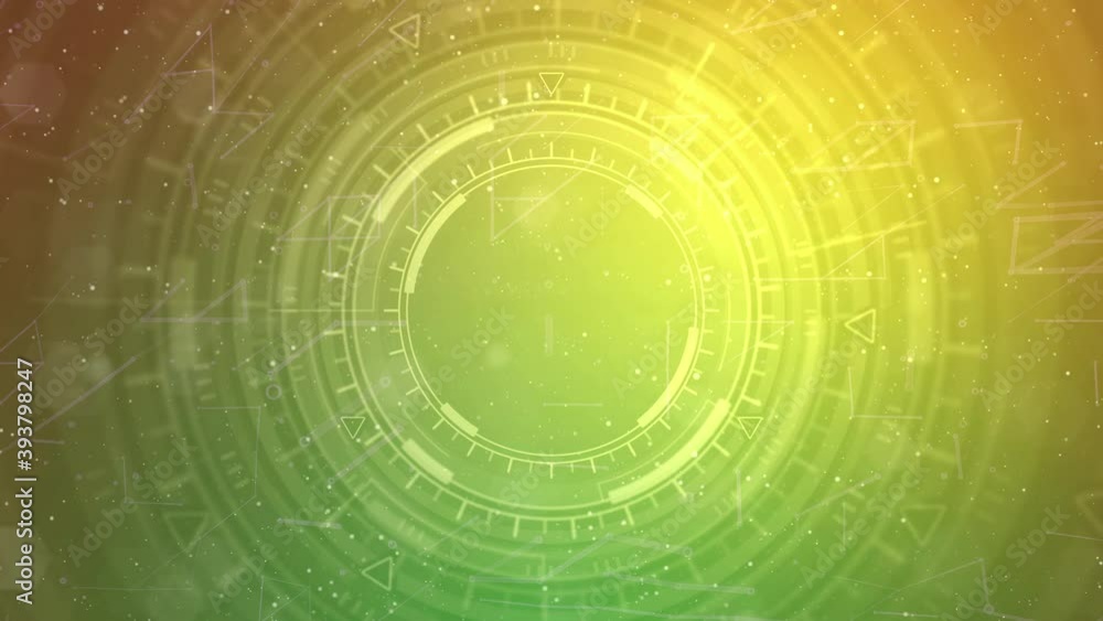 multi colored hi-tech abstract background of moving HUD circles, fashion concept - 4K 60 fps 3D animation multi colored hi-tech abstract background of moving HUD circles, fashion concept - 4K 60 fps 3D animation