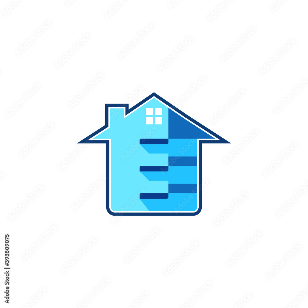 split home/house, room, cut vector logo design split home/house, room, cut vector logo design