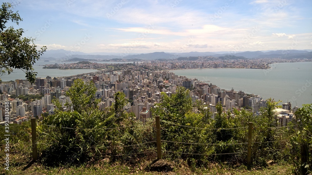 Ausblick auf Florianópolis, Stadt, Santa Catarina, Brasilien