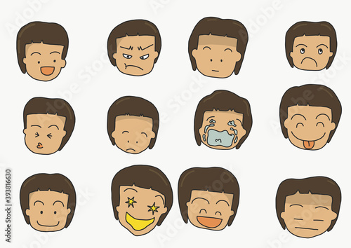 Set colour for  the emotions of a child.  