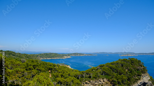 Panoramic view on the Golfe of  Saint Tropez