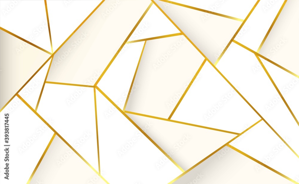 White Background with Golden Luxury Line White Background with Golden Luxury Line