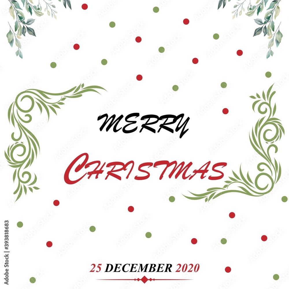 Married Christmas poster  Banners  Christmas ornaments  Christmas card isolated on simple background Vector