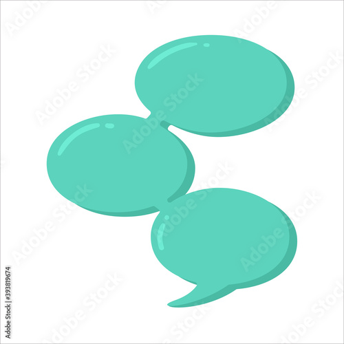 Speech Bubble for Entering Conversation Messages and Thoughts of Cartoon Characters
