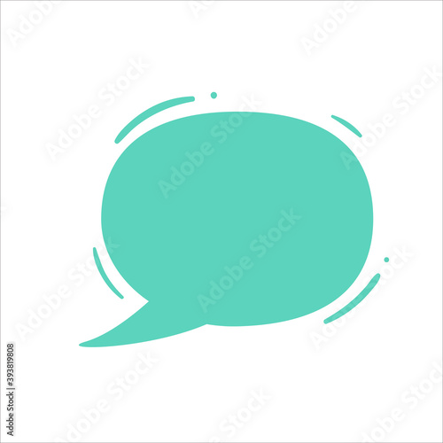 Speech Bubble for Entering Conversation Messages and Thoughts of Cartoon Characters