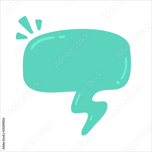 Speech Bubble for Entering Conversation Messages and Thoughts of Cartoon Characters