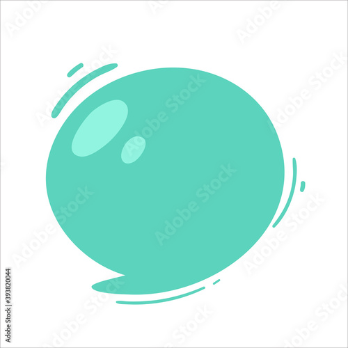 Speech Bubble for Entering Conversation Messages and Thoughts of Cartoon Characters