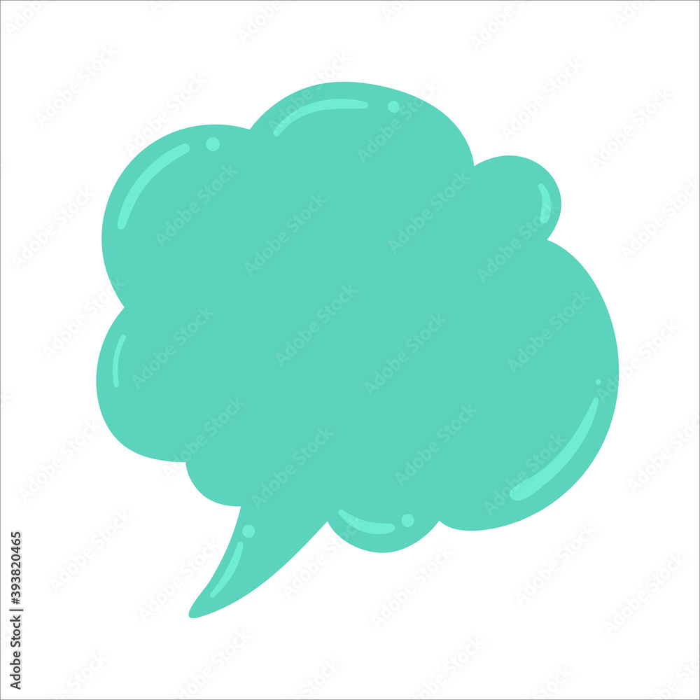 Speech Bubble for Entering Conversation Messages and Thoughts of Cartoon Characters Speech Bubble for Entering Conversation Messages and Thoughts of Cartoon Characters
