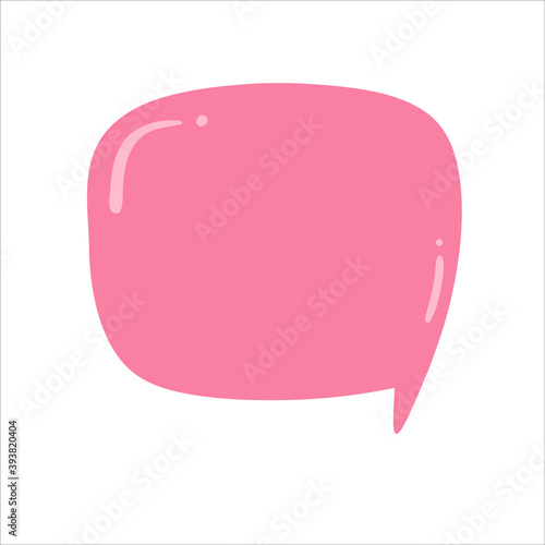 Speech Bubble for Entering Conversation Messages and Thoughts of Cartoon Characters