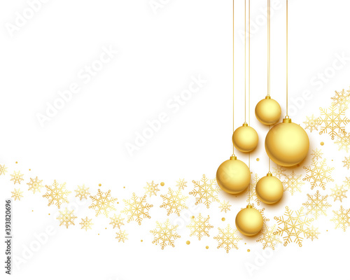 lovely christmas festival greeting in white and golden colors