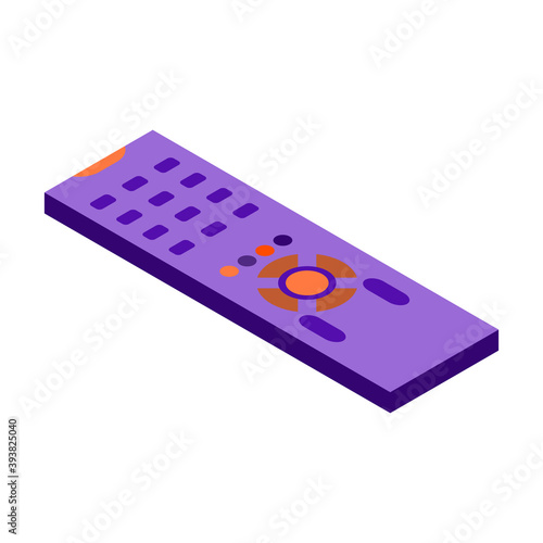 Isometric videoconference icon.Isometric workplace vector illustration isolated on white background.
