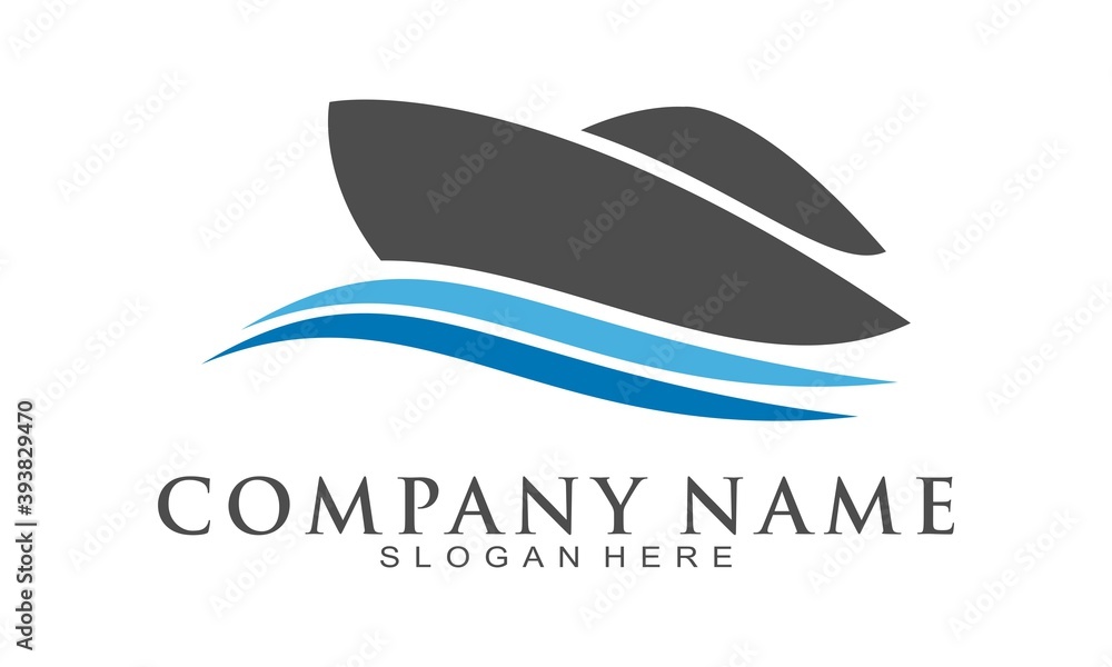 Obraz premium Boat illustration vector icon