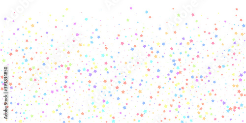 Festive confetti. Celebration stars. Colorful star